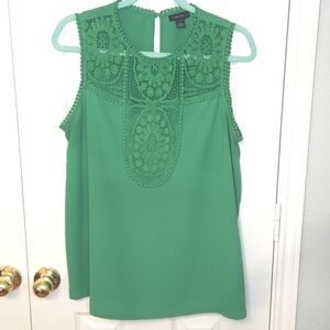 Halogen Emerald Lace Detail Blouse